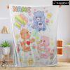 Happy Hot Cute Care Bears Friends Blanket Fleece Customized Blanket