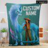 Pretty Disney Cartoon Retro Raya And The Last Dragon Blanket Fleece Customized Blanket