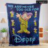 Pretty Disney Cartoon Snow White Dopey The Seven Dwarfs Blanket