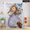 Pretty Disney Cartoon Sofia The First Sofia Princess Blanket Fleece Customized Blanket