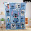 Pretty Disney Cartoon Stitch With Friends Blanket  Customize Blanket
