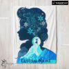 Pretty Disney Frozen Elsa Double Exposure Blanket Fleece Customized Blanket