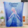Pretty Disney Frozen Magic Elsa Blanket Fleece Customized Blanket