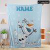 Pretty Disney Frozen Olaf Dancing Blanket Fleece Customized Blanket
