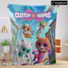 Pretty Disney Junior SuperKitties Chibi Cute Fleece Blanket Customize Blanket