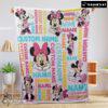 Pretty Disney Minnie Mouse Blanket Fleece Customized Blanket