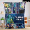 Pretty Disney Pixar Mike & Sulley Monsters Inc Blanket Fleece Customized Blanket
