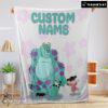 Pretty Disney Sulley & Boo Monsters Inc Blanket Fleece Customized Blanket