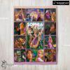 Pretty Disney Tangled Collage Blanket Fleece Customized Blanket