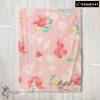 Pretty Disney The Little Mermaid & Flounder Delicate Watercolor Blanket Fleece Customized Blanket