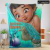 Pretty Disney Toddler Moana Blanket Fleece Customized Blanket