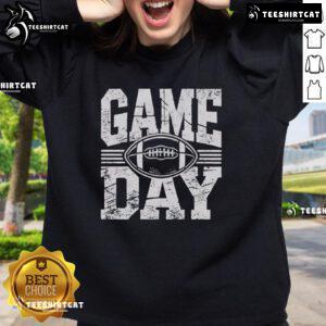 Stylish Pretty Football Season Game Day Sports Sweatshirt in vibrant colors, perfect for fans cheering on their team.
