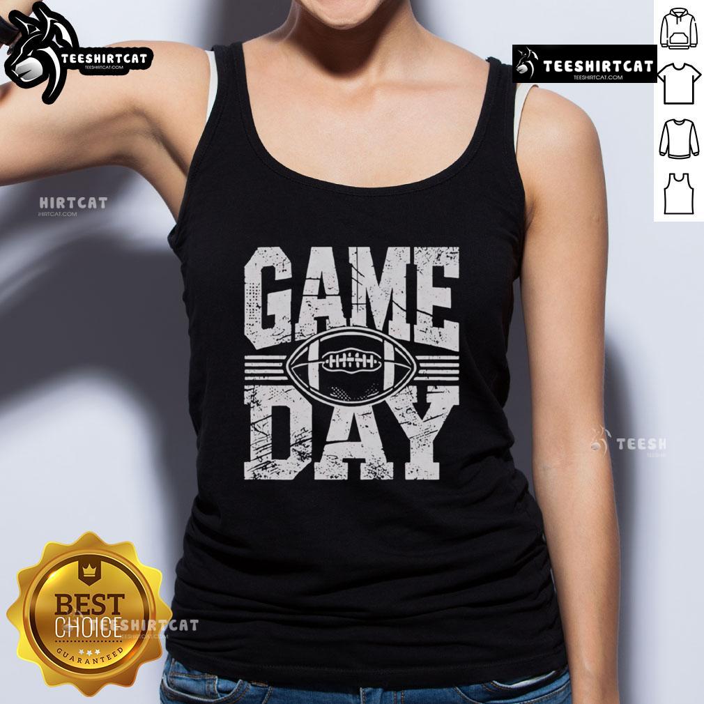 Pretty Football Season Game Day Sports Tank Top in vibrant colors, perfect for cheering on your team in style.