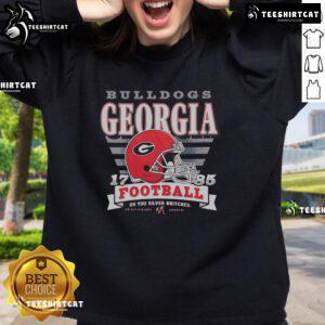 Pretty Georgia Bulldogs Stripe Splash Sweatshirt in vibrant colors, perfect for game day or casual wear.