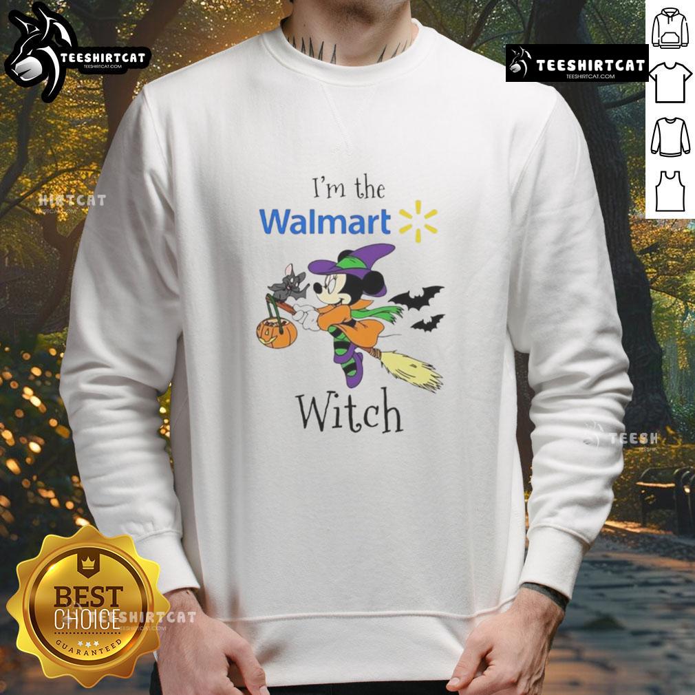 Pretty Minnie Mouse Halloween sweatshirt for kids at Walmart, perfect for trick or treating this spooky season.