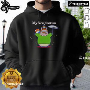 Alt Text: Cozy Pretty My Neighborino My Neighbor Totoro hoodie featuring cute Totoro design for fans of the beloved anime.