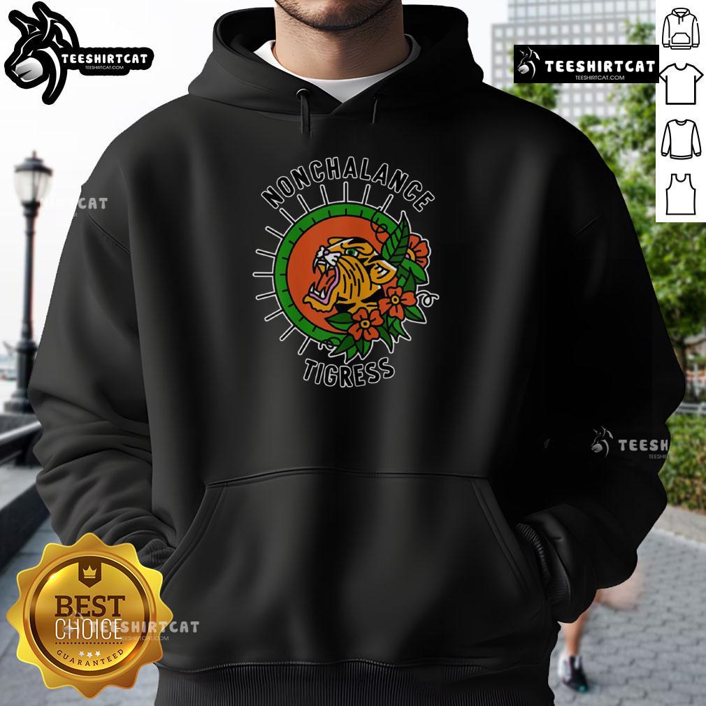 Stylish Pretty Nonchalance Tigers Hoodie featuring a bold tiger graphic, perfect for casual wear and animal lovers.