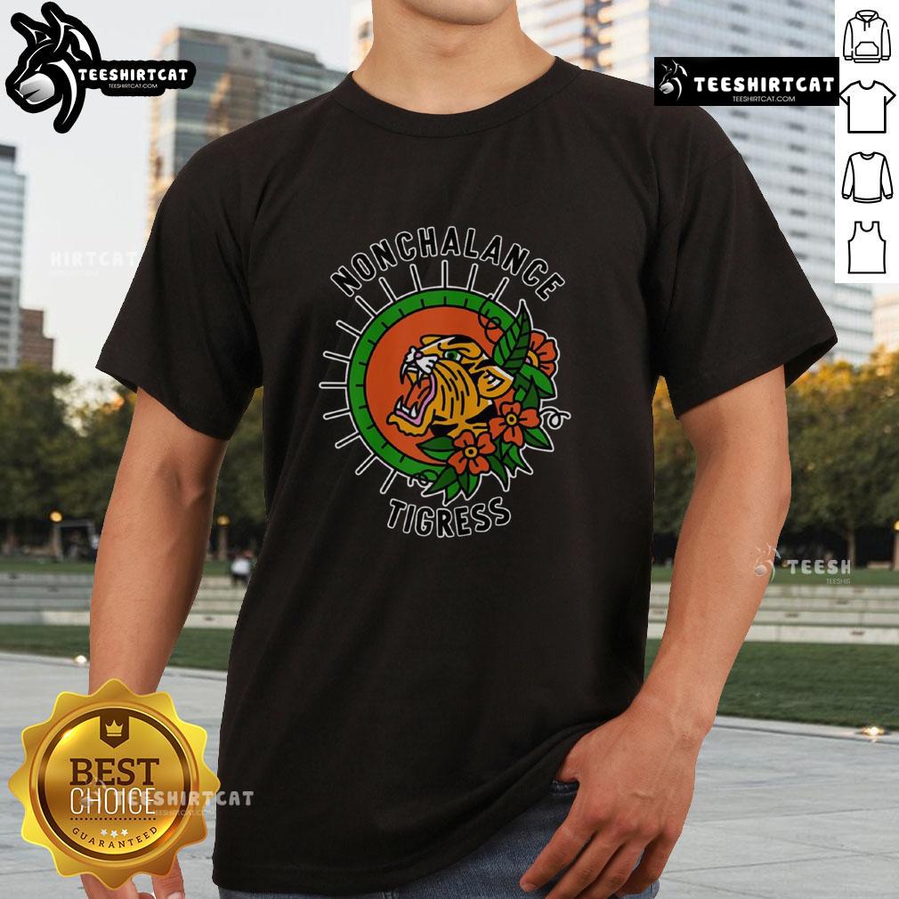 Pretty Nonchalance Tigers T-Shirt featuring a vibrant tiger graphic on soft fabric, perfect for casual wear.