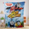 Pretty Thomas & Friends The Super Engine Poster Blanket Fleece Customized Blanket
