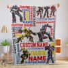Pretty Transformers Optimus Prime & Bumblebee Blanket Fleece Customized Blanket