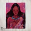 Pretty Whispers Of The Wind Pocahontas Colors Of The Wind Blanket Fleece Customized Blanket