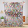 Pretty World Flags International Flags Collage Blanket Fleece Blanket