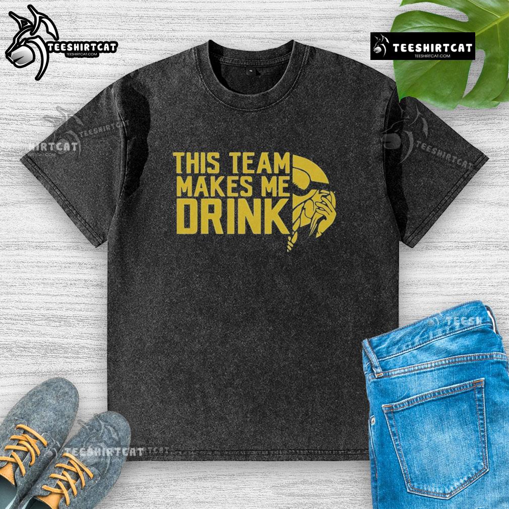 Washed t-shirt featuring the Minnesota Vikings logo, perfect for fans of the team. Stylish and comfortable apparel.