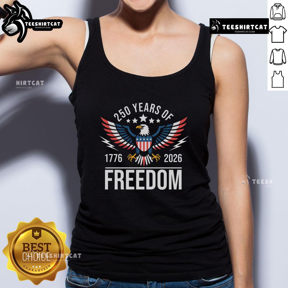 Americas Semi Quincentennial 250th Anniversary Eagle design on a stylish tank top, perfect for celebrating 2026.