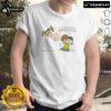 Funny Peanuts Lucy Van Pelt Aaugh T-Shirt featuring Lucy in a comedic pose with her iconic expression.