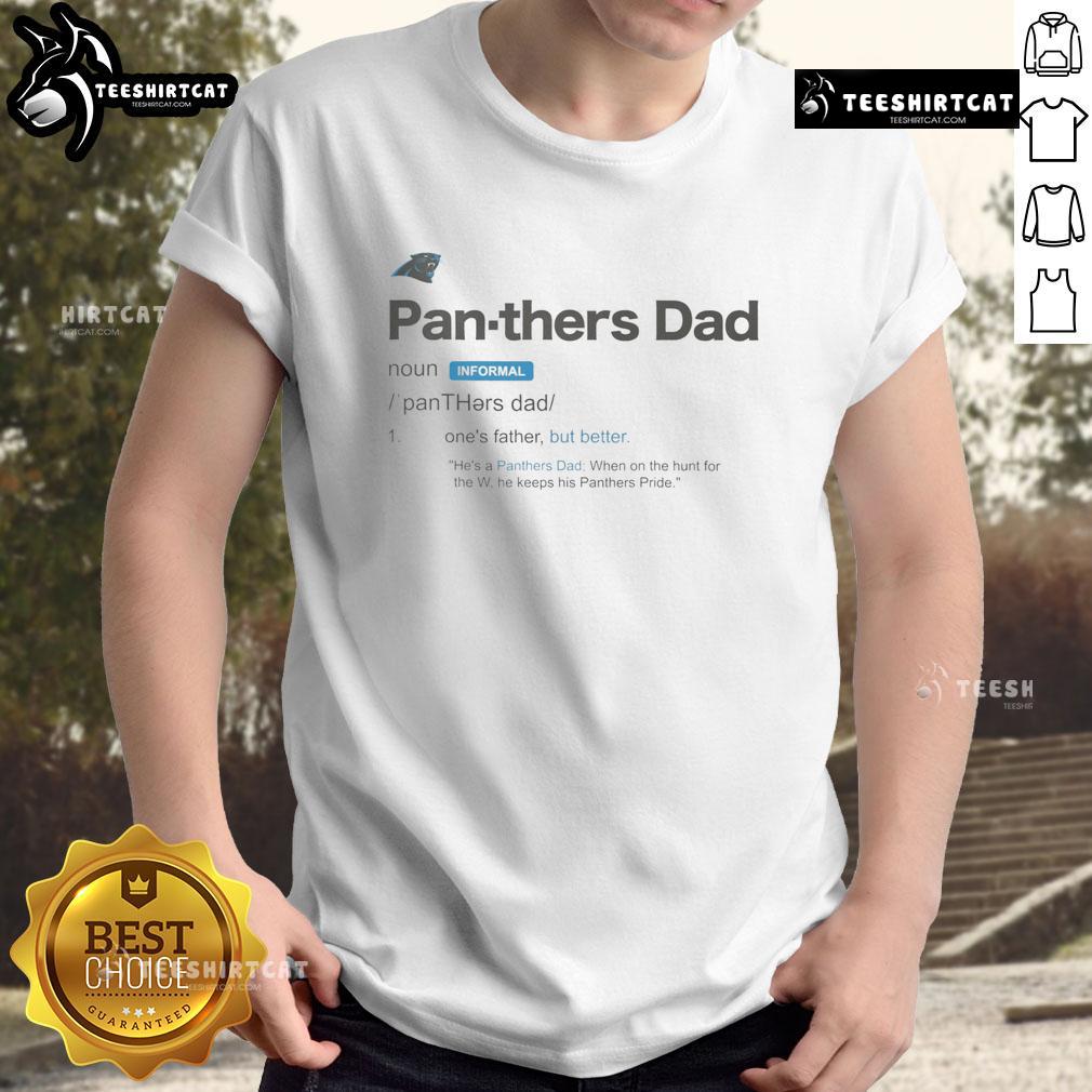 Good Carolina Panthers Dad Definition T-Shirt featuring a fun graphic design perfect for proud Panthers fans.