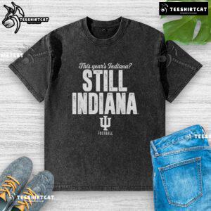 Hot Indiana Hoosiers Football washed t-shirt showcasing team spirit and style for loyal fans and supporters.