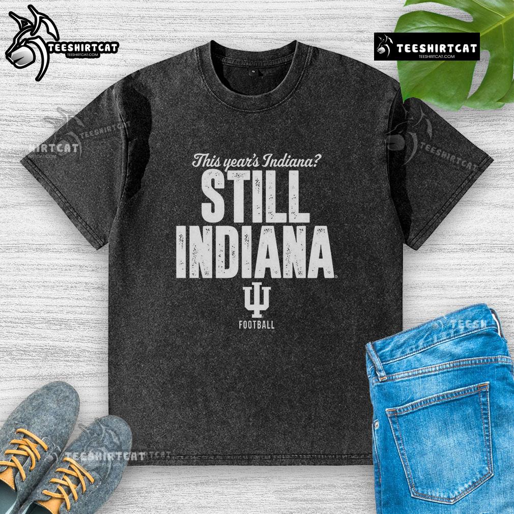 Hot Indiana Hoosiers Football washed t-shirt showcasing team spirit and style for loyal fans and supporters.