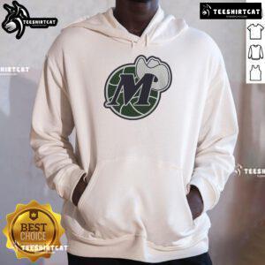 Alt Text: Stylish Dallas Mavericks basketball logo hoodie featuring vibrant team colors, perfect for fans and casual wear.