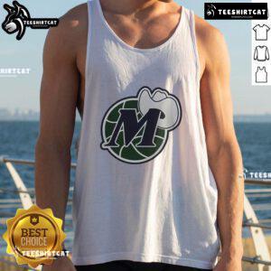 Stylish Dallas Mavericks basketball logo tank top, perfect for fans and summer sports events.