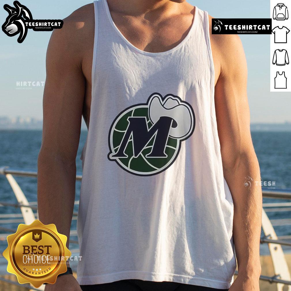 Stylish Dallas Mavericks basketball logo tank top, perfect for fans and summer sports events.