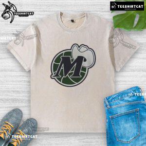 Nice Dallas Mavericks basketball logo on a washed t-shirt, showcasing team pride in comfortable casual wear.