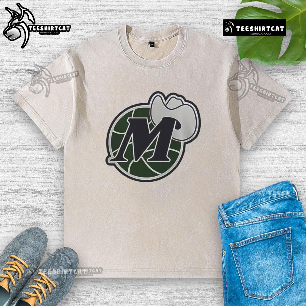 Nice Dallas Mavericks basketball logo on a washed t-shirt, showcasing team pride in comfortable casual wear.