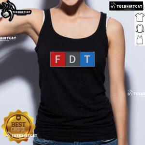 Stylish Nice FDT F Donald Trump tank top featuring bold graphics and a comfortable fit for casual summer wear.