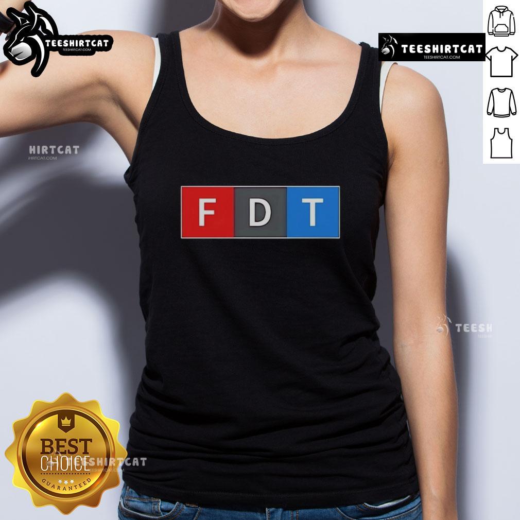 Stylish Nice FDT F Donald Trump tank top featuring bold graphics and a comfortable fit for casual summer wear.