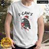 Festive 'It's An F-Caw-F Kind Of Christmas' crow graphic on a cozy Xmas T-shirt, perfect for holiday celebrations.
