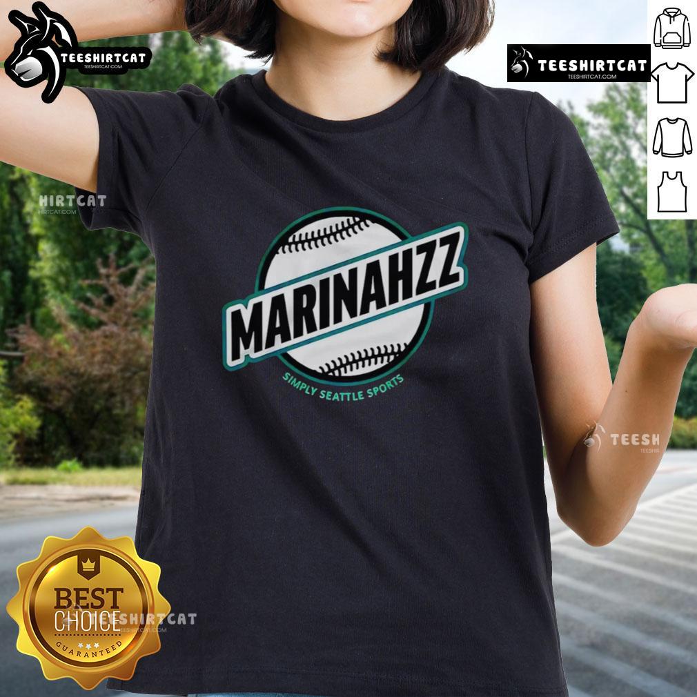 Seattle Mariners ladies tee featuring a stylish design, perfect for fans supporting Seattle sports in comfort and style.
