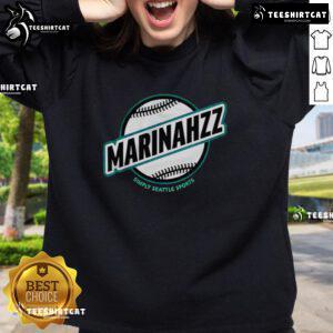 Seattle Mariners sweatshirt by Nice Marinahzz, showcasing team spirit and style for Seattle sports fans.