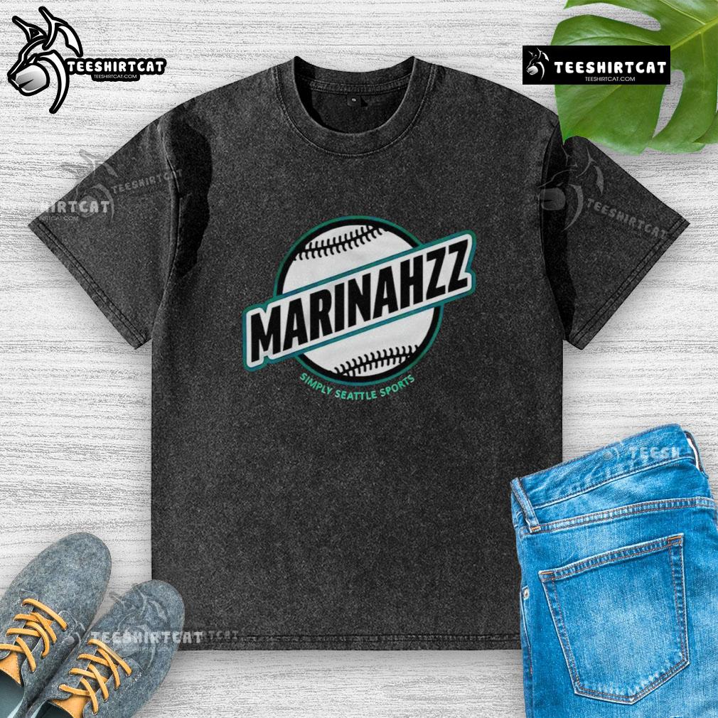 Seattle Mariners washed t-shirt by Nice Marinahzz, featuring a stylish design for fans of Seattle sports.