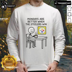 Alt Text: Pittsburgh Steelers NFL 2025 meme sweatshirt for a cozy, nice Monday vibe with team spirit.