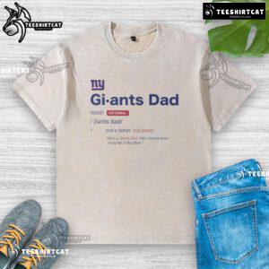Nice New York Giants Dad Definition washed t-shirt featuring bold graphics, perfect for proud Giants fans.