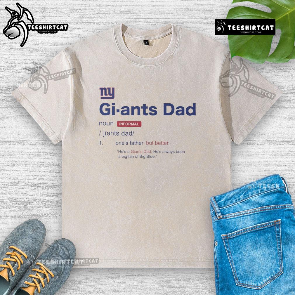 Nice New York Giants Dad Definition washed t-shirt featuring bold graphics, perfect for proud Giants fans.