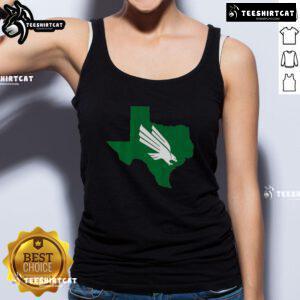 Alt Text: Nice North Texas Mean Green Texas Diving Eagle Tank Top showcasing vibrant design and school pride.
