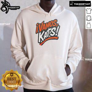 Nice Sam Houston Bearkats football hoodie with 'Vamos Kats' design, perfect for fans supporting their team.