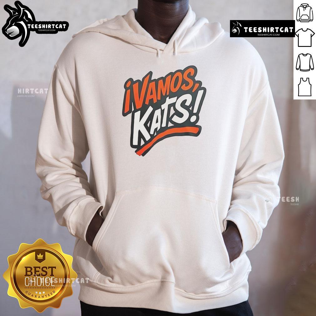 Nice Sam Houston Bearkats football hoodie with 'Vamos Kats' design, perfect for fans supporting their team.