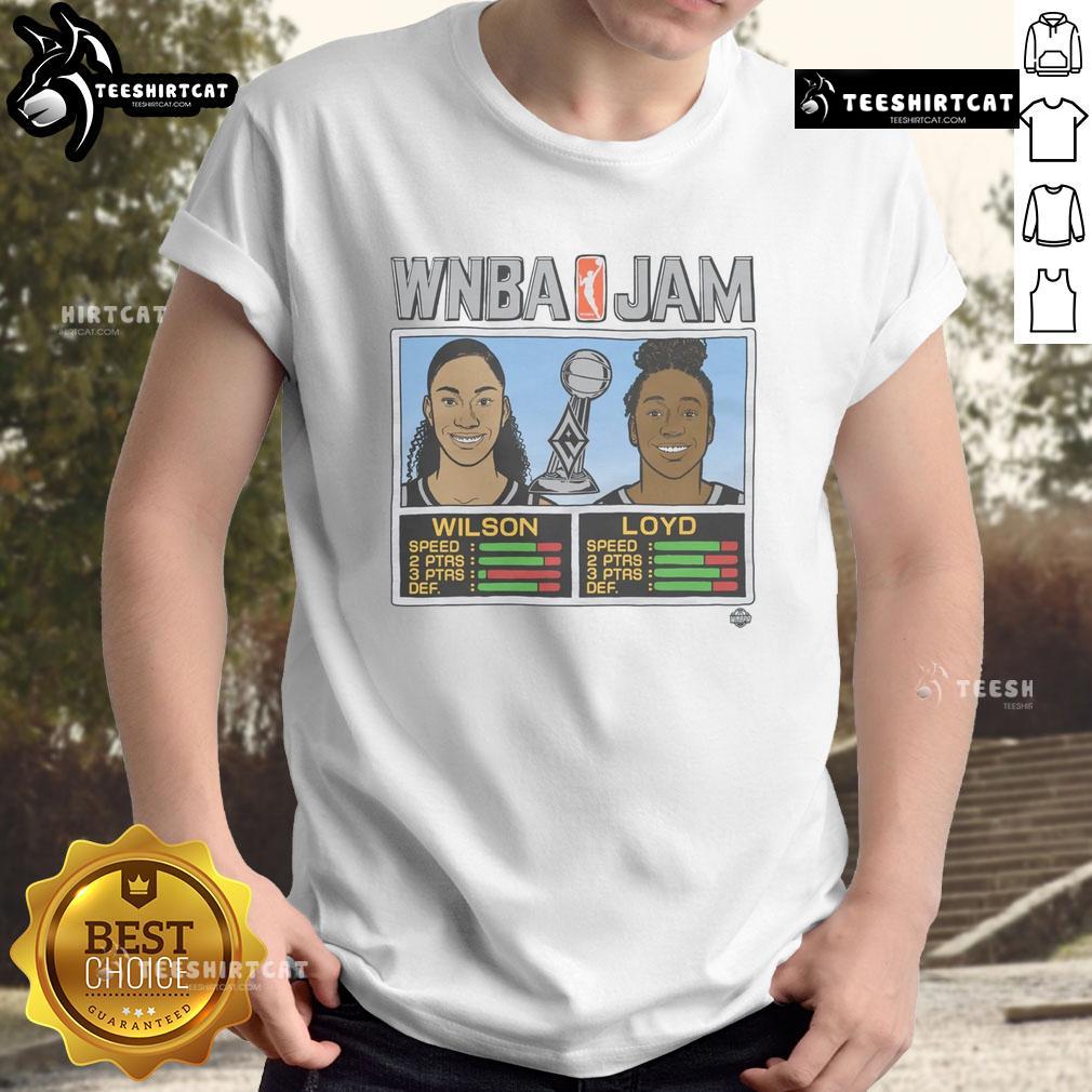 Nice WNBA Jam Aces 2025 Champs T-shirt featuring Wilson and Loyd, perfect for fans celebrating the championship victory.